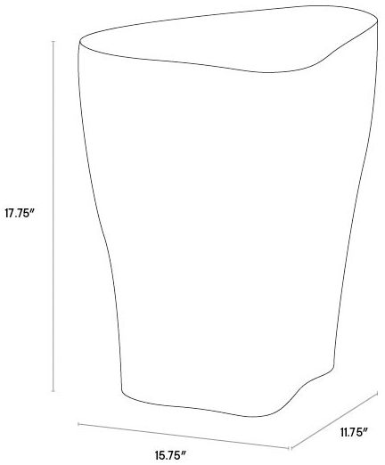 Sunpan Dali End Table Small White