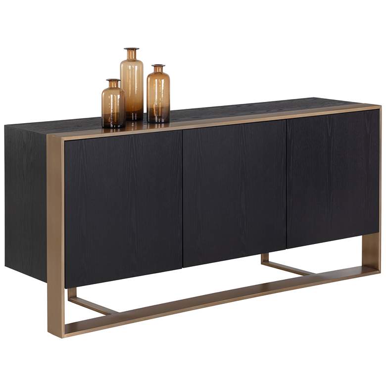 Image 1 Sunpan Dalton Sideboard Antique Brass Black