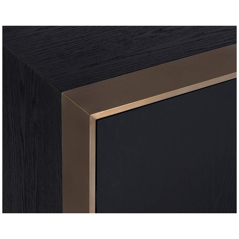 Image 5 Sunpan Dalton Sideboard Antique Brass Black more views