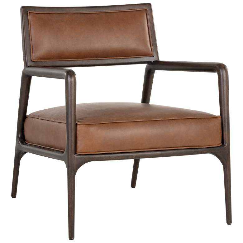 Image 1 Sunpan Damien Lounge Chair Vintage Caramel Leather