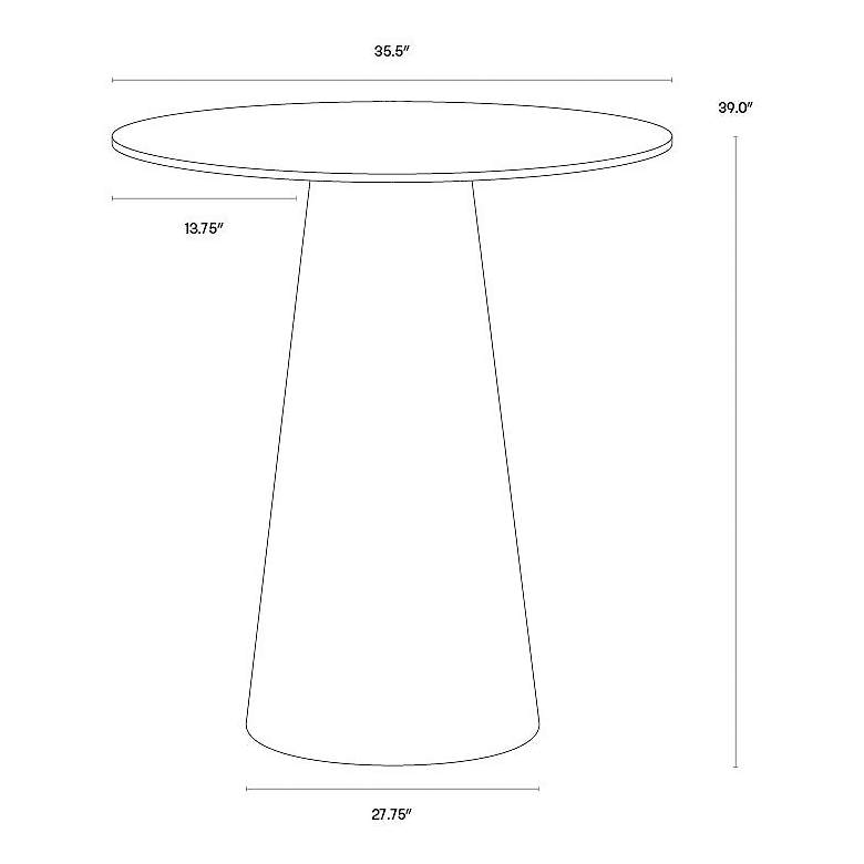 Image 5 Sunpan Damon Bar Table Gunmetal more views