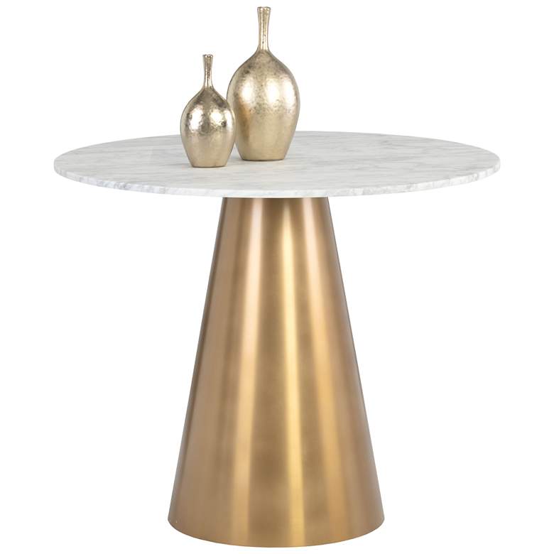 Image 1 Sunpan Damon Bistro Table Gold 35.5"