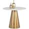 Sunpan Damon Bistro Table Gold 35.5"