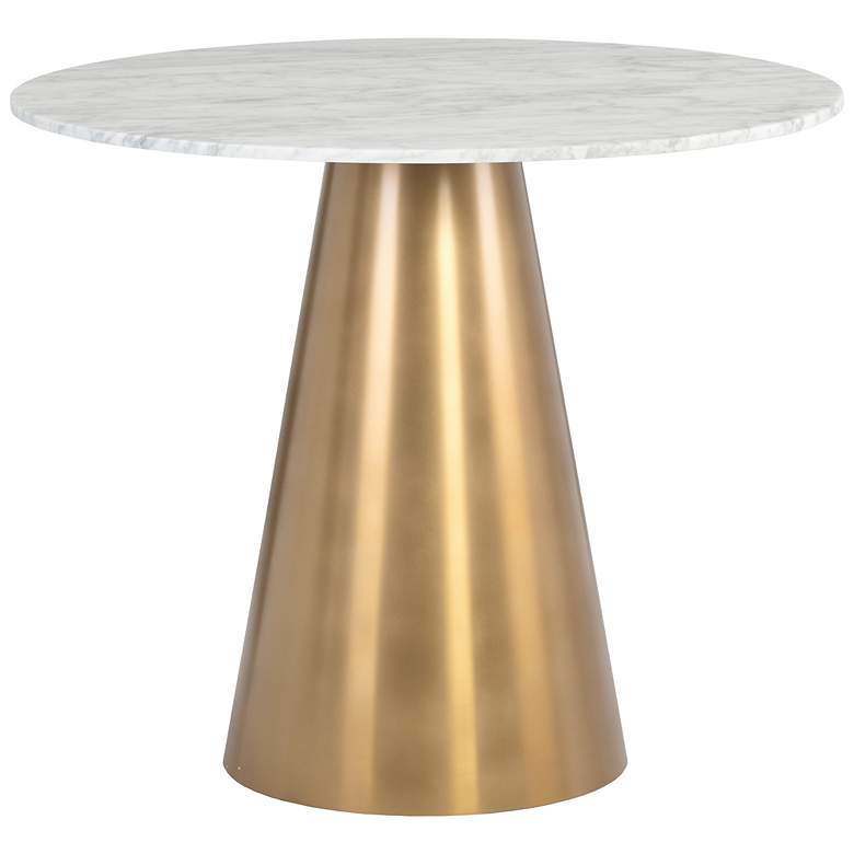 Image 2 Sunpan Damon Bistro Table Gold 35.5" more views