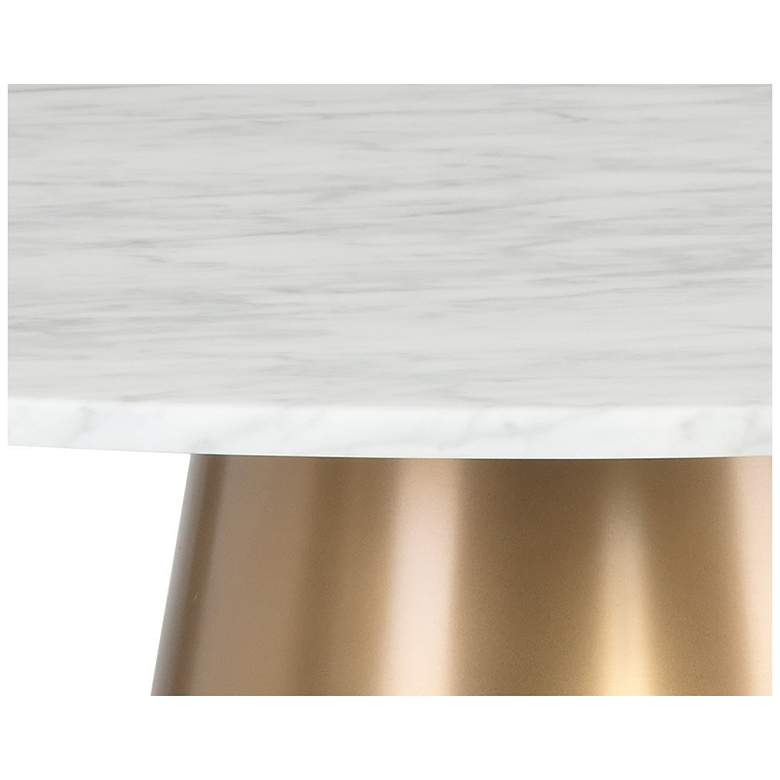 Image 5 Sunpan Damon Bistro Table Gold 35.5" more views