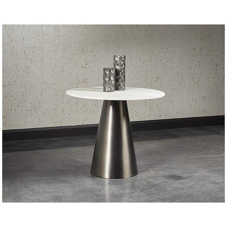 Image 3 Sunpan Damon Bistro Table Gunmetal 35.5" more views