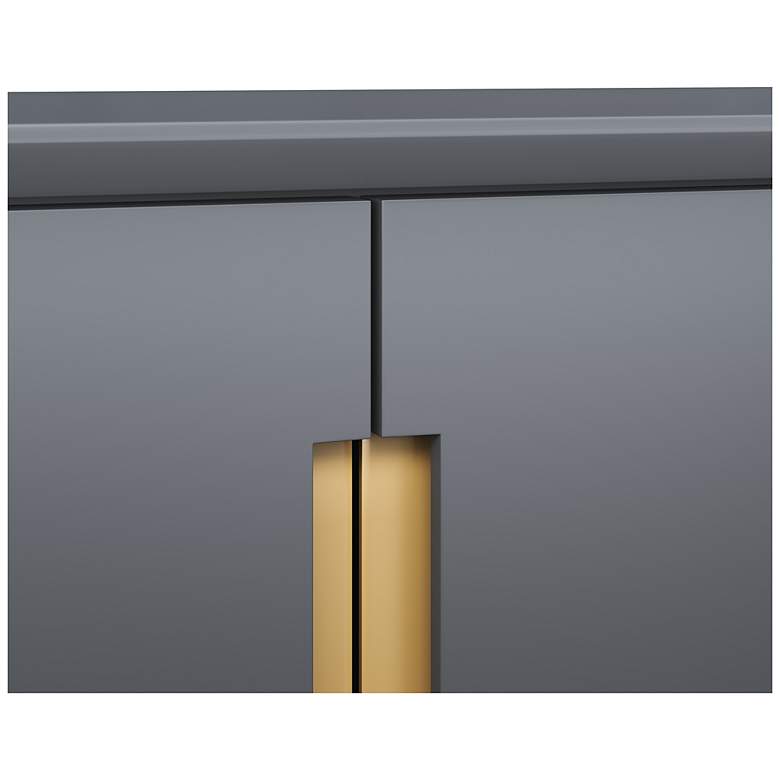 Image 7 Sunpan Danbury Media Console And Cabinet Slate Navy more views