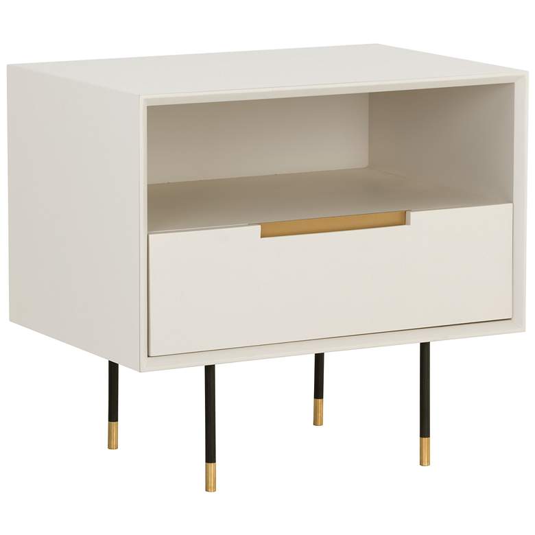 Image 2 Sunpan Danbury Nightstand Modern Cream more views