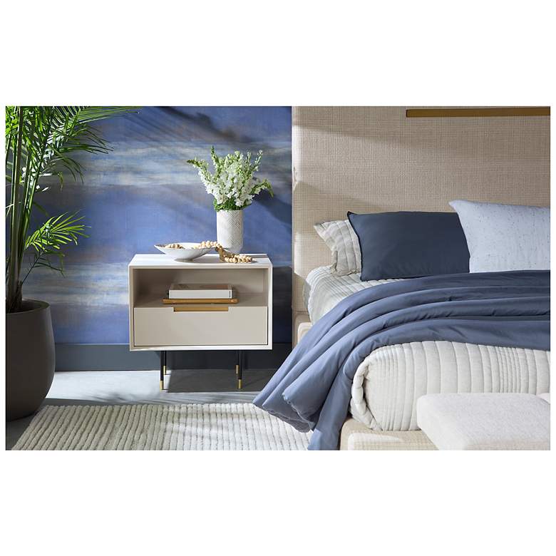Image 5 Sunpan Danbury Nightstand Modern Cream more views