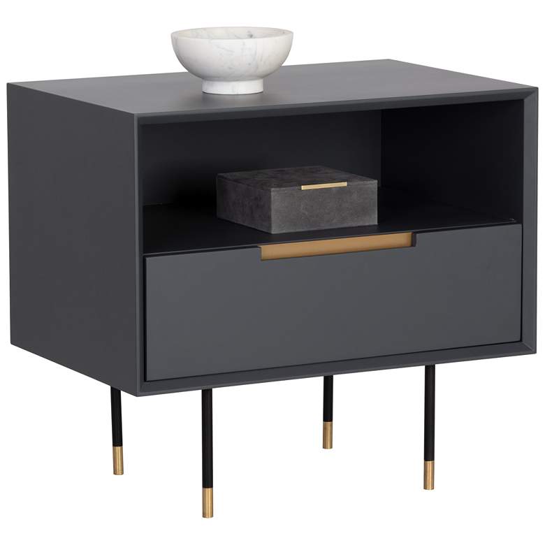 Image 1 Sunpan Danbury Nightstand Slate Navy