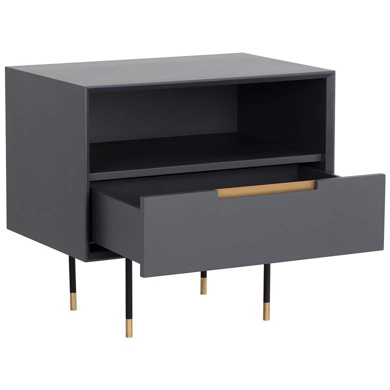 Image 3 Sunpan Danbury Nightstand Slate Navy more views