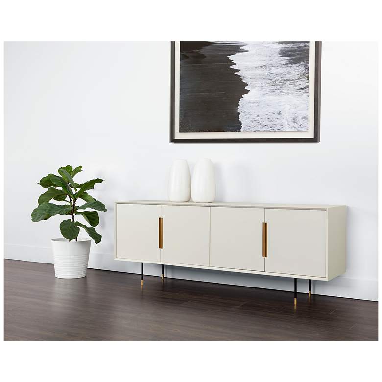 Image 5 Sunpan Danbury Sideboard Modern Cream more views