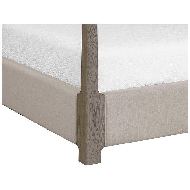 Image 2 Sunpan Danette Canopy Bed King Zenith Taupe Gray more views