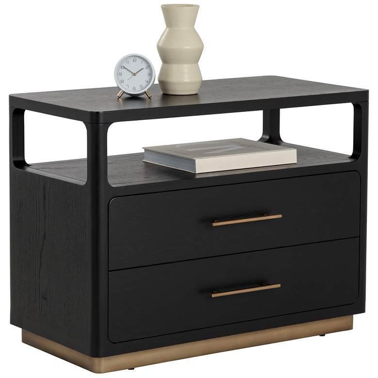 Image 1 Sunpan Danette Nightstand Black