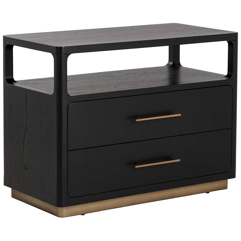 Image 2 Sunpan Danette Nightstand Black more views
