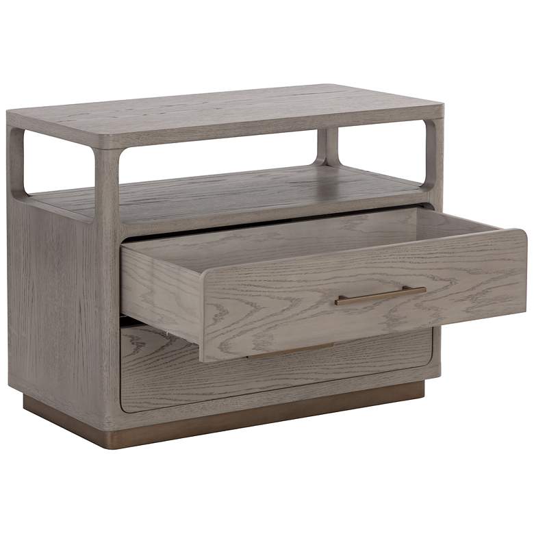 Image 3 Sunpan Danette Nightstand Gray more views