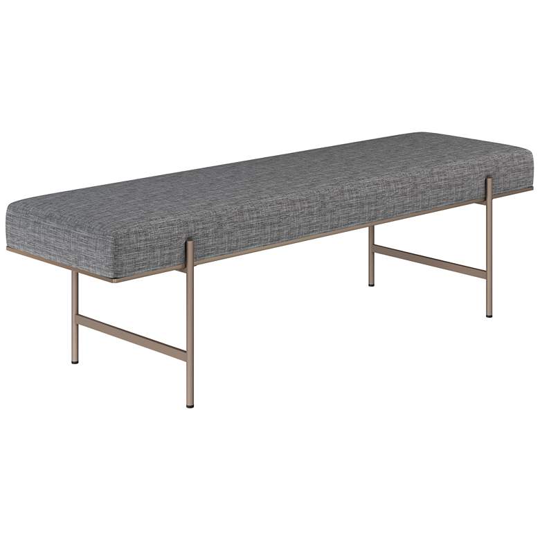Image 1 Sunpan Davian Bench Chacha Gray