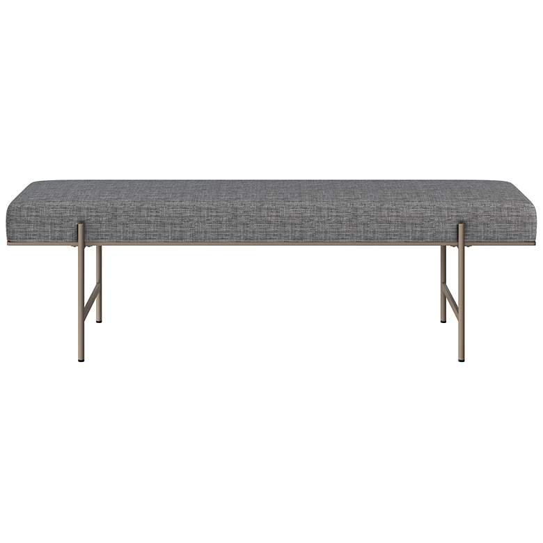 Image 2 Sunpan Davian Bench Chacha Gray more views