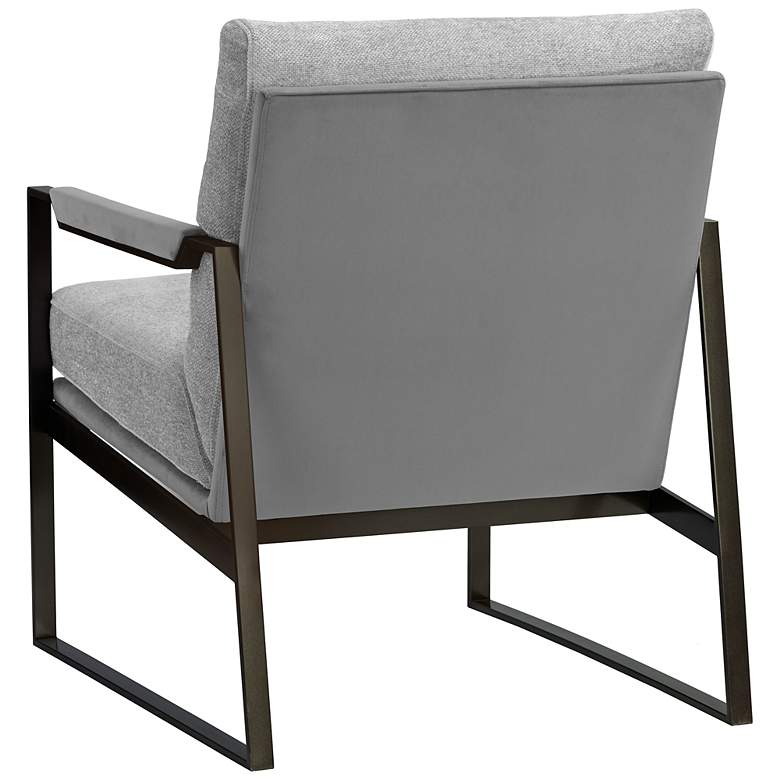 Image 5 Sunpan David Lounge Chair San Remo Winter Cloud and Antonio Charcoal more views