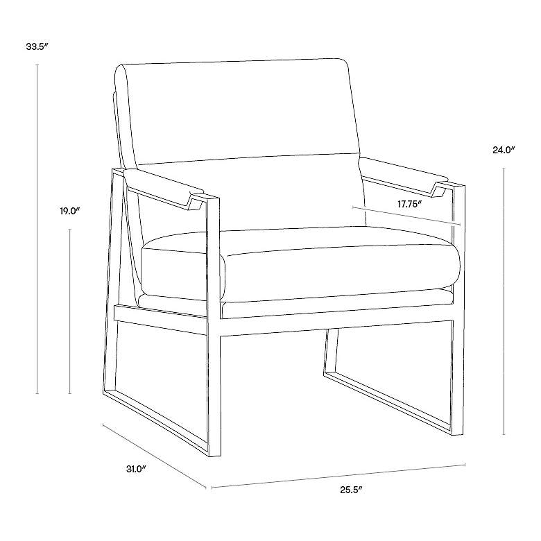 Image 6 Sunpan David Lounge Chair San Remo Winter Cloud and Antonio Charcoal more views