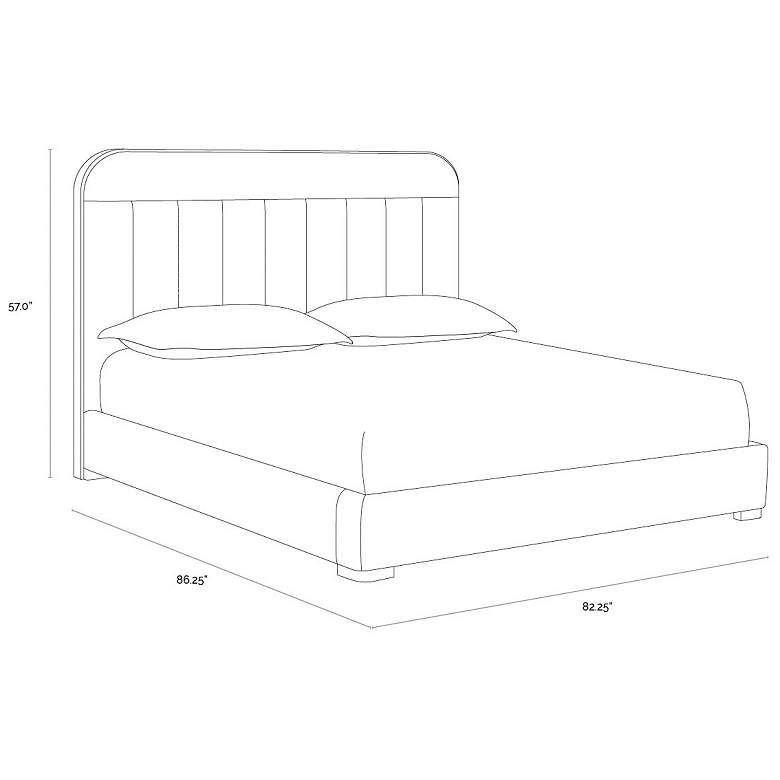 Image 4 Sunpan Davina Bed King Ernst Silverstone more views