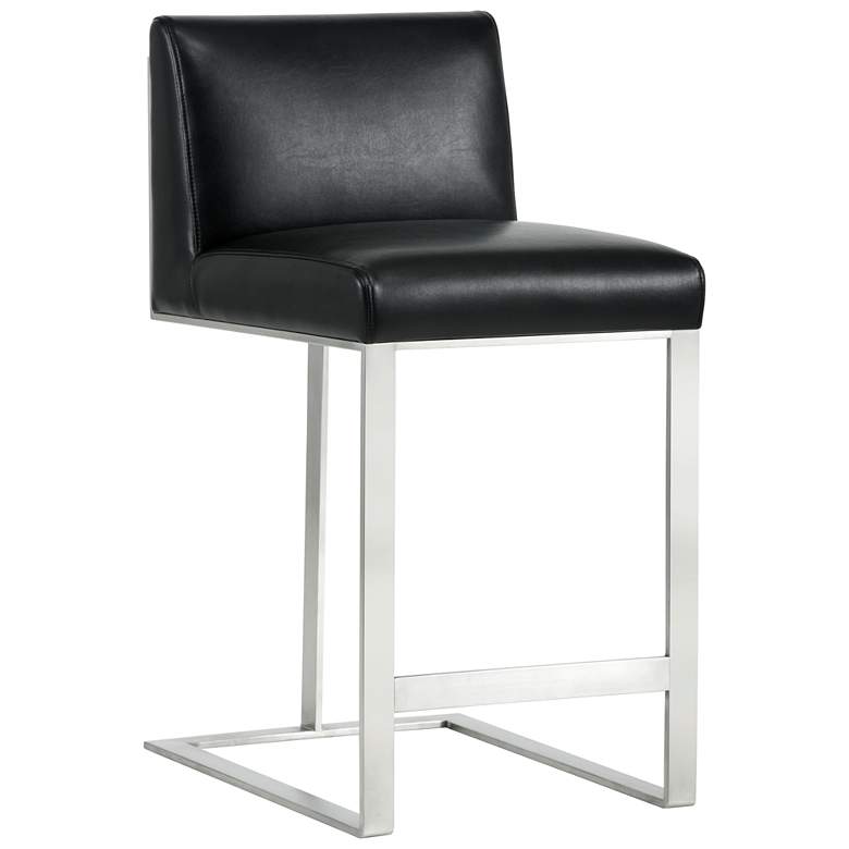 Image 1 Sunpan Dean Counter Stool Stainless Steel Cantina Black