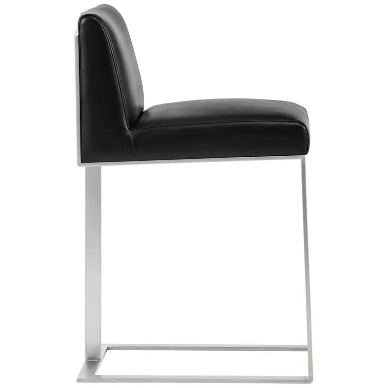 Image 2 Sunpan Dean Counter Stool Stainless Steel Cantina Black more views