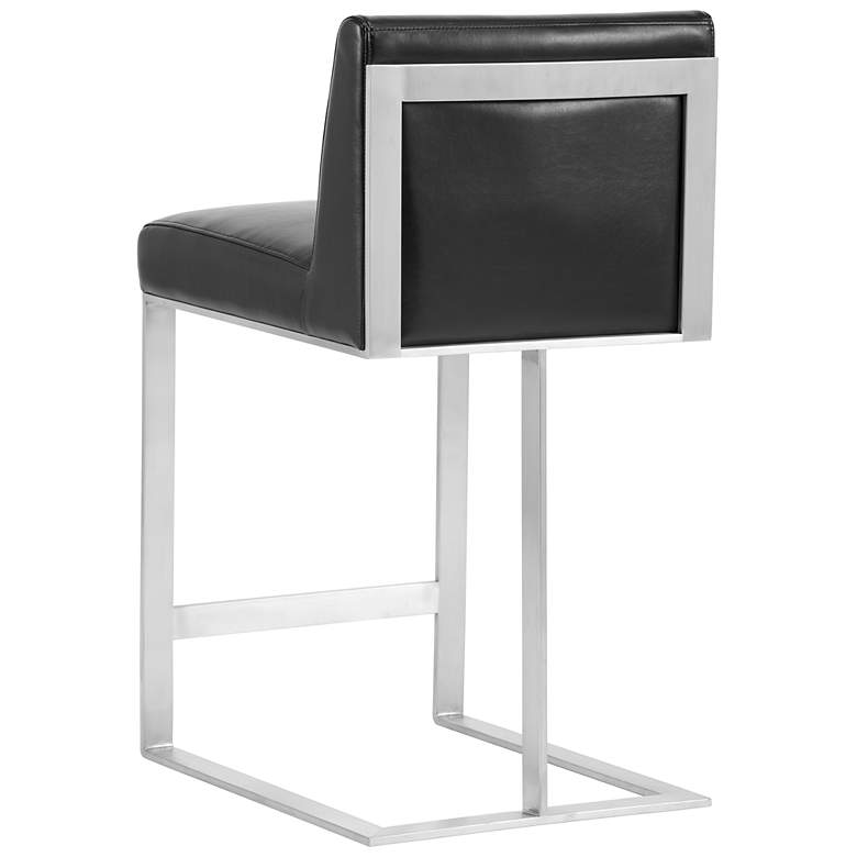 Image 3 Sunpan Dean Counter Stool Stainless Steel Cantina Black more views