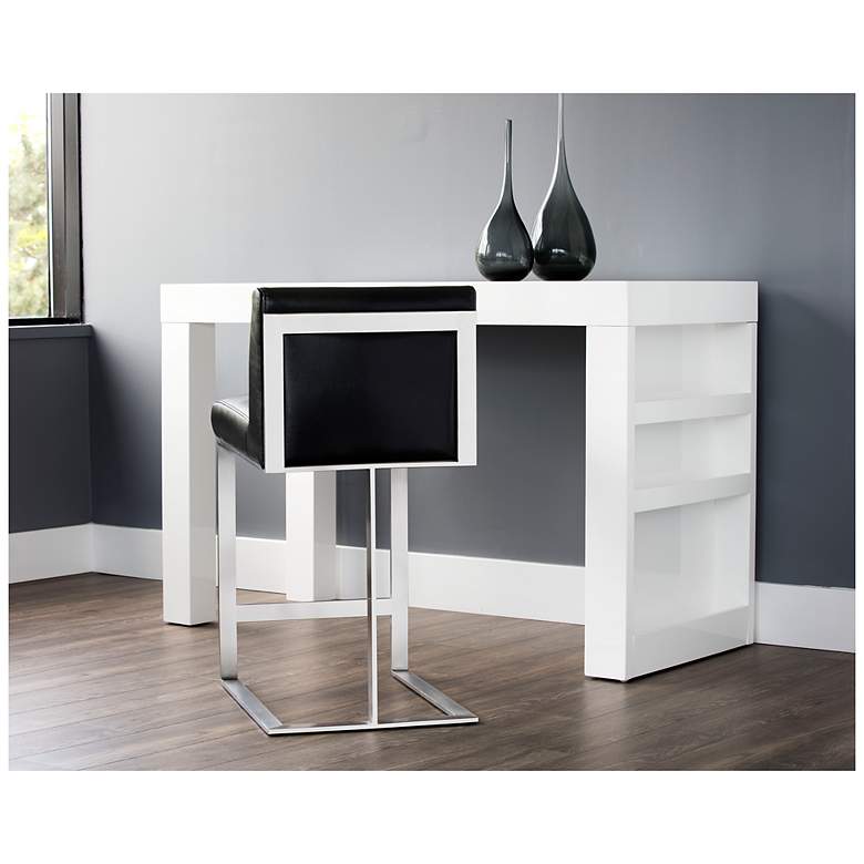 Image 4 Sunpan Dean Counter Stool Stainless Steel Cantina Black more views