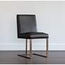 1_Sunpan Dean Dining Chair Antique Brass Cantina Black