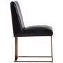 3_Sunpan Dean Dining Chair Antique Brass Cantina Black more views