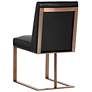 4_Sunpan Dean Dining Chair Antique Brass Cantina Black more views