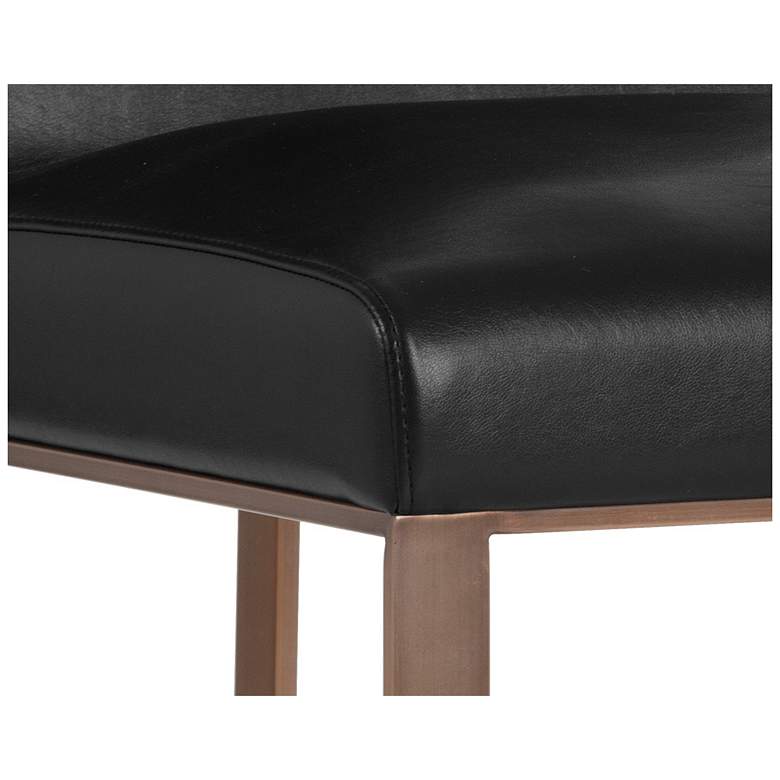 Image 5 Sunpan Dean Dining Chair Antique Brass Cantina Black more views