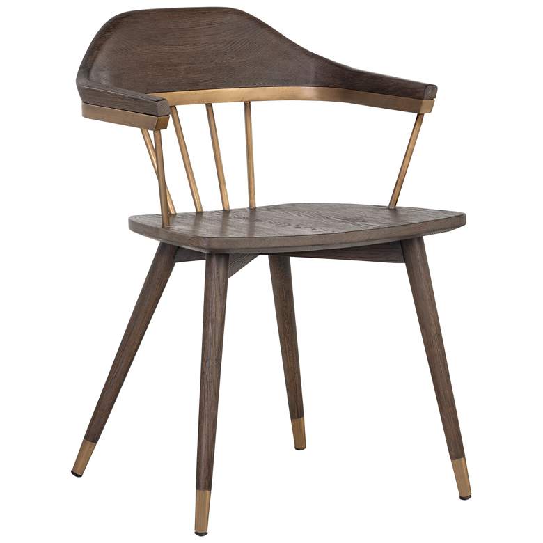 Image 1 Sunpan Demi Dining Armchair Distressed Brown