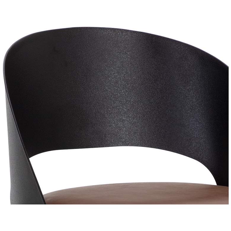 Image 7 Sunpan Dezirae Barstool Black Cognac Leather more views