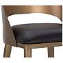 6_Sunpan Dezirae Counter Stool Antique Brass Charcoal Black Leather more views