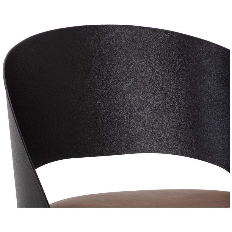 Image 6 Sunpan Dezirae Counter Stool Black Cognac Leather more views
