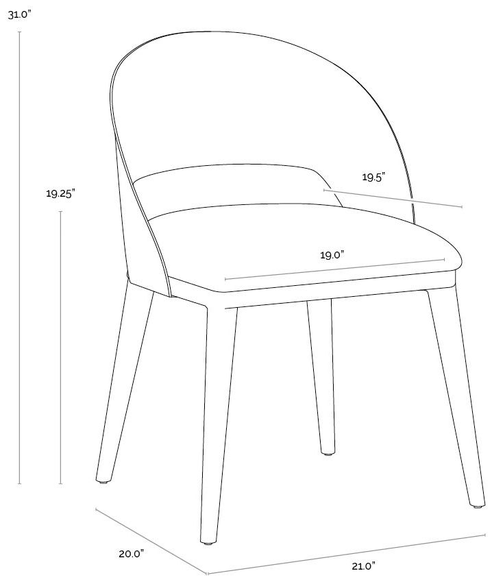 Sunpan Dezirae Dining Chair Antique Brass Charcoal Black Leather