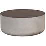 2_Sunpan Diaz 34 1/2" Wood Grain and Gray Modern Concrete Coffee Table more views