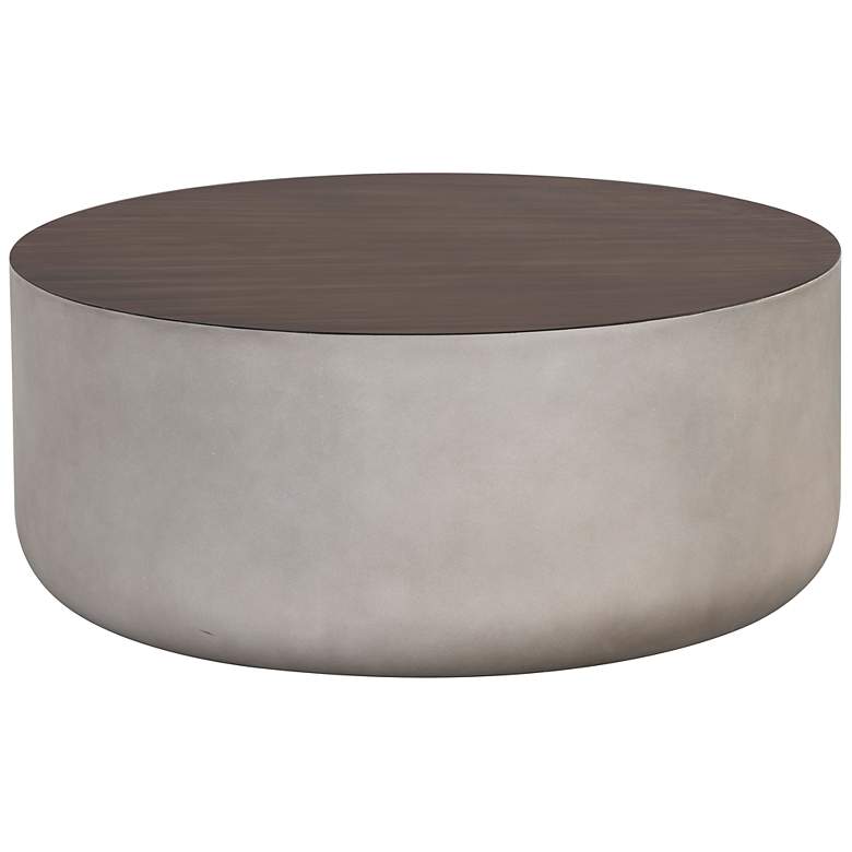 Image 2 Sunpan Diaz Coffee Table Gray Wood Grain Brown more views