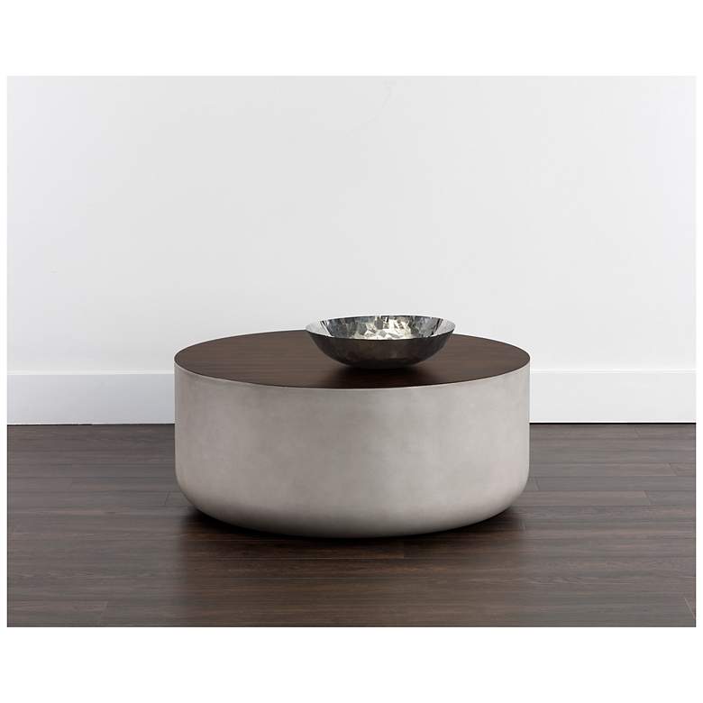 Image 4 Sunpan Diaz Coffee Table Gray Wood Grain Brown more views