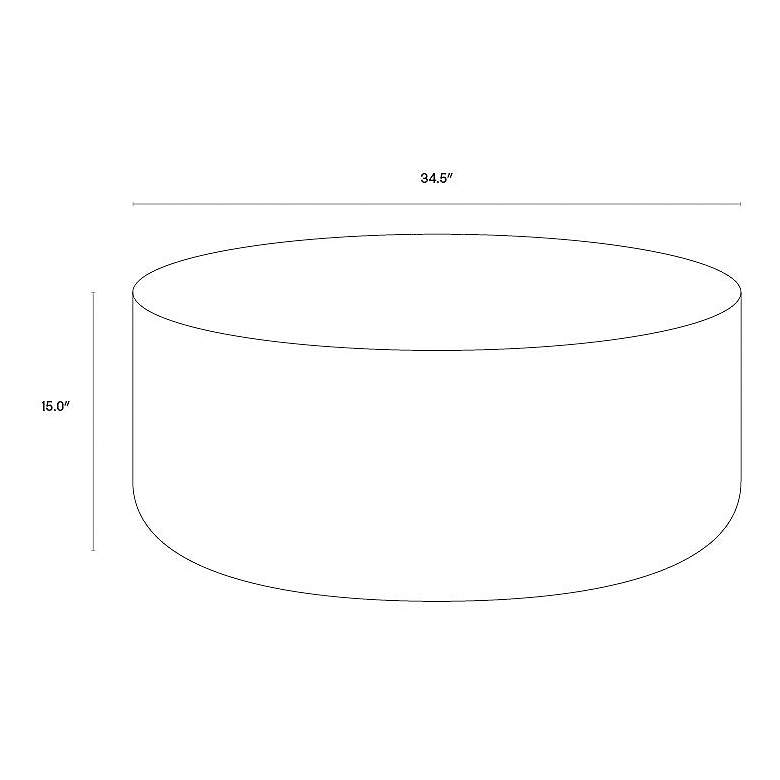 Image 7 Sunpan Diaz Coffee Table Gray Wood Grain Brown more views