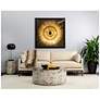 6_Sunpan Diaz Coffee Table Marble Look Antique Brass more views