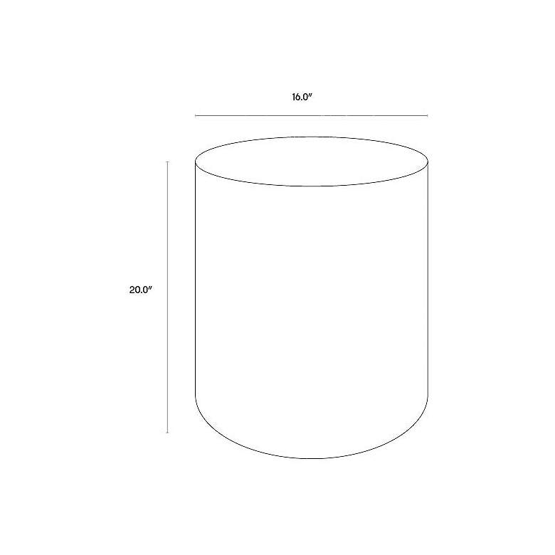 Image 7 Sunpan Diaz End Table Gray Wood Grain Brown more views