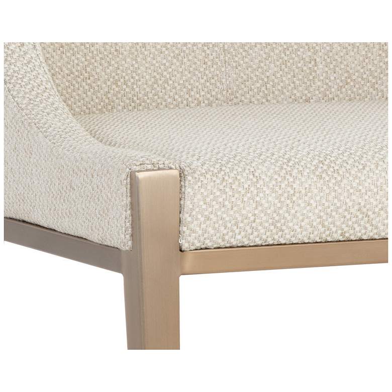 Image 6 Sunpan Dionne Dining Chair Monument Oatmeal more views
