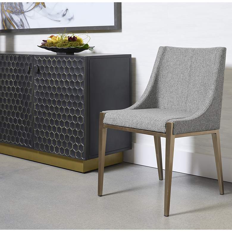 Image 1 Sunpan Dionne Dining Chair Monument Pebble