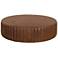 Sunpan Divano Ottoman Lucia Tobacco Leather