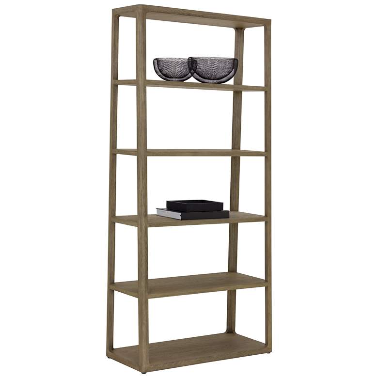 Image 1 Sunpan Doncaster Bookcase Large Smoke Gray