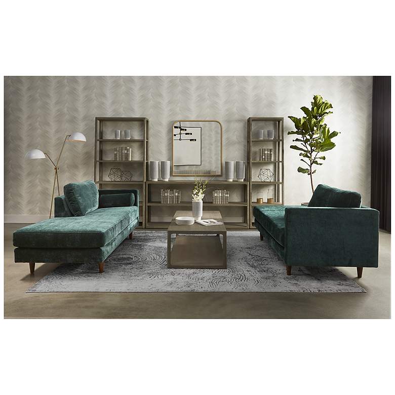 Image 6 Sunpan Doncaster Bookcase Large Smoke Gray more views