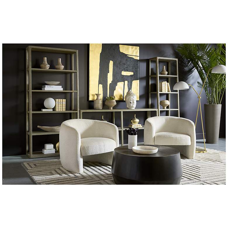 Image 7 Sunpan Doncaster Bookcase Large Smoke Gray more views